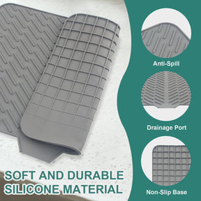 Silicone Dish Drying Mat for Kitchen Counter  ( 𝐇𝐢𝐠𝐡 𝐐𝐮𝐚𝐥𝐢𝐭𝐲 𝐍𝐨𝐭 𝐋𝐢𝐤𝐞 𝐂𝐡𝐞𝐚𝐩 𝐎𝐧𝐞𝐬 )