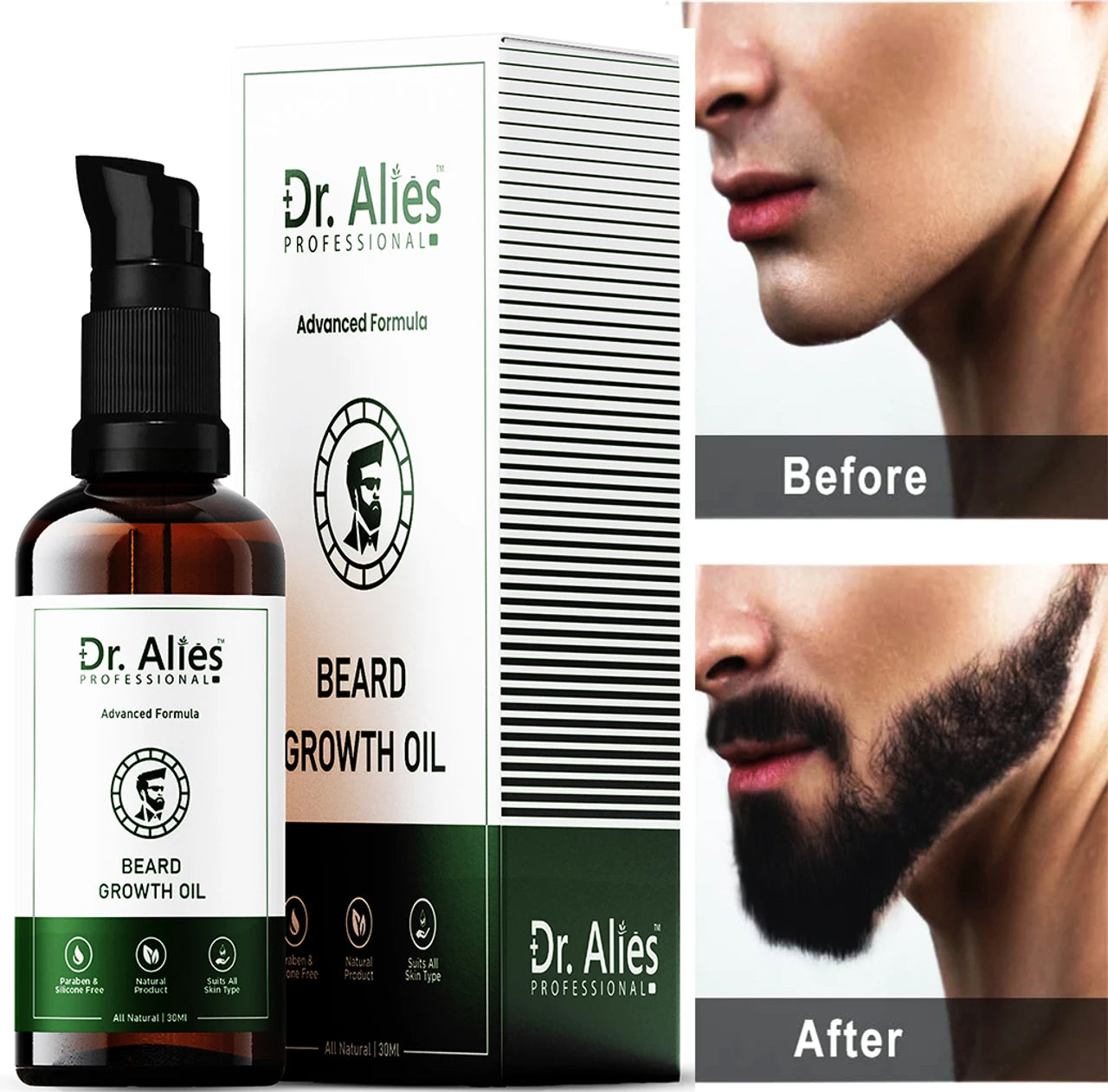 Dr. Alies Professional Advanced Beard Growth Oil for Men