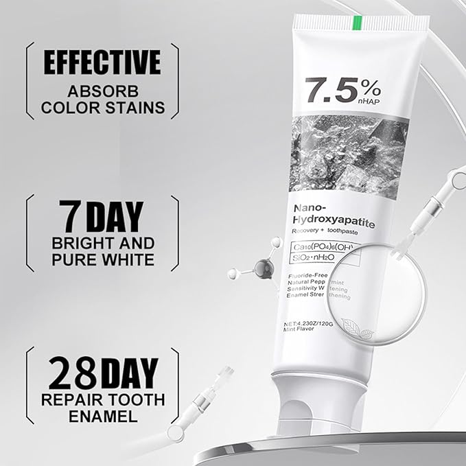 7.5% Nano Hydroxyapatite Toothpaste ( Buy 1 Get 1 Free )