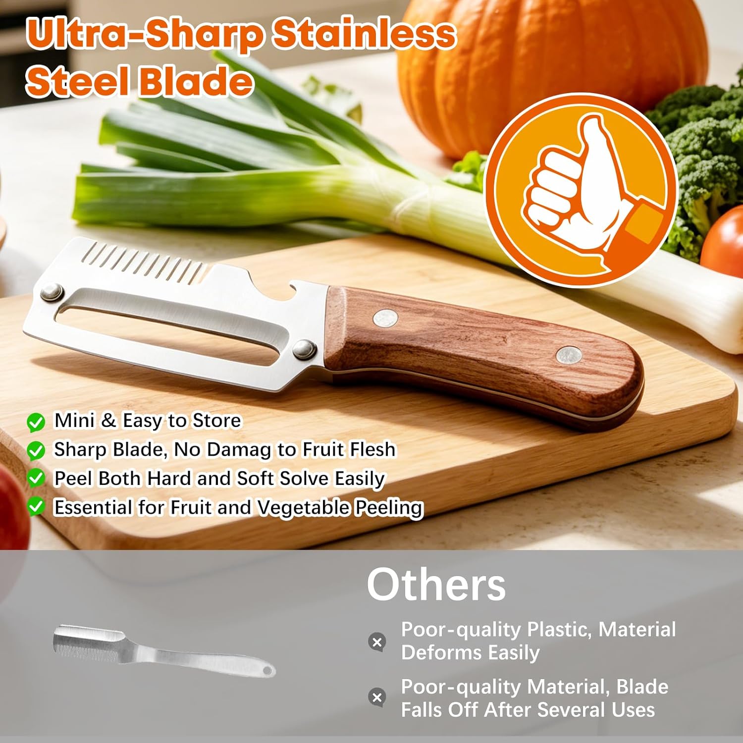 Multifunctional Ultra Sharp Vegetable Peeler & Cutter