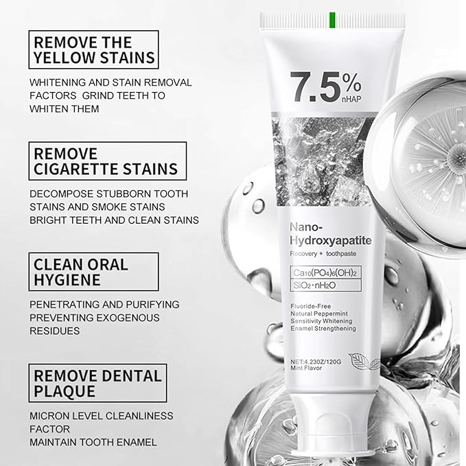 7.5% Nano Hydroxyapatite Toothpaste ( Buy 1 Get 1 Free )