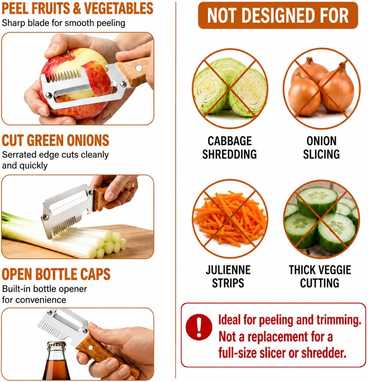 Multifunctional Ultra Sharp Vegetable Peeler & Cutter