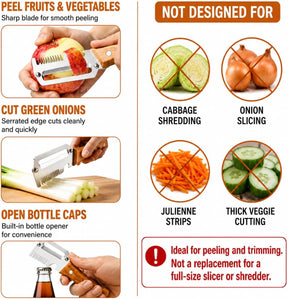 Multifunctional Ultra Sharp Vegetable Peeler & Cutter