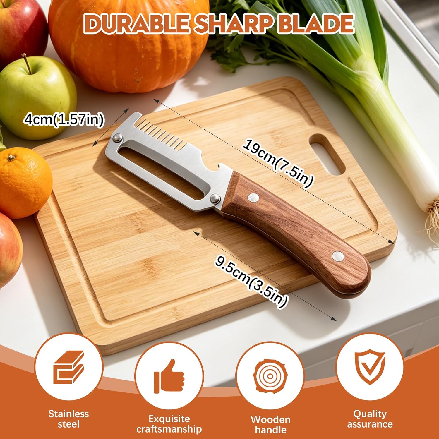 Multifunctional Ultra Sharp Vegetable Peeler & Cutter
