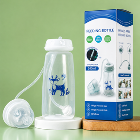 Hands-Free Self-Feeding Bottle for Babies  ( Allow to Open )