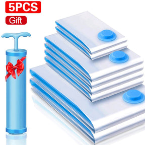 Set of 5 Vacuum Storage Bags With Pump
