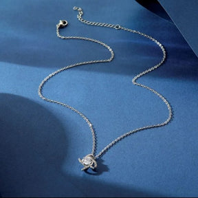 Necklace Ladies Cold Wind Four Leaf Clover With Diamonds Brass Pendant Jewelry