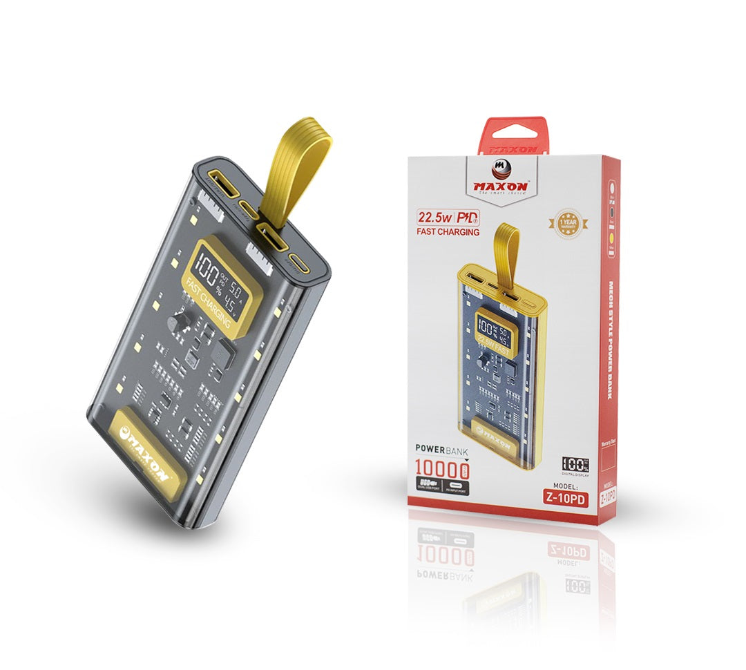 Maxon Z-10pd 10000mah 22.5w Pd Power Bank