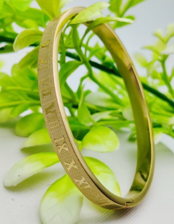Adjustable Cartier-inspired Roman Numeral Bracelet – Imported Luxury Gold Bracelet